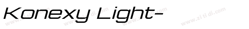 Konexy Light字体转换